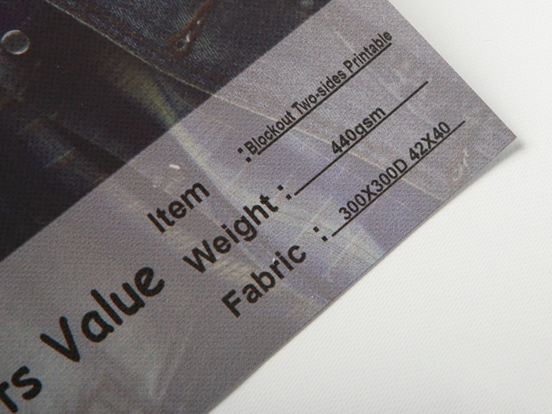 440 gsm folie de tavan din PVC imprimabilă pe două fețe