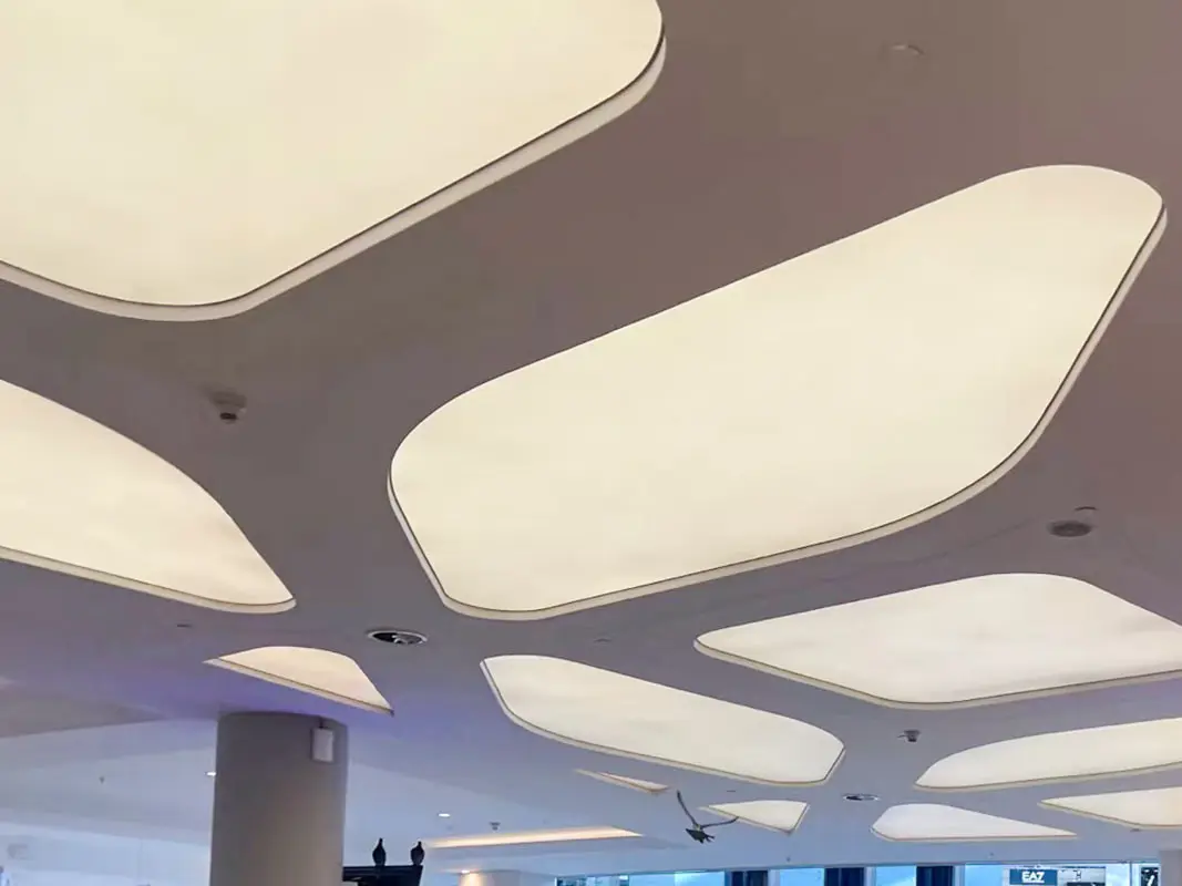 Film de tavan elastic din PVC alb imprimat Film de tavan elastic din PVC alb imprimat